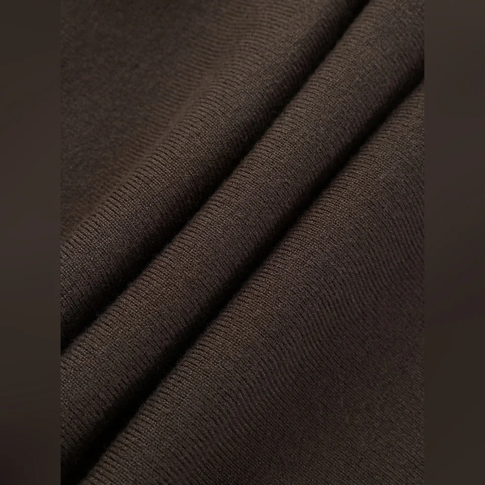 Commense Cinched
Waist Knit Shirt Dress - Picture 3 of 4